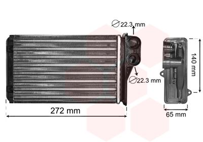 VAN WEZEL Lämmityslaitteen kenno 40006292